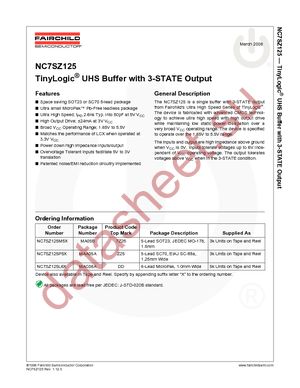 NC7SZ125L6X datasheet  